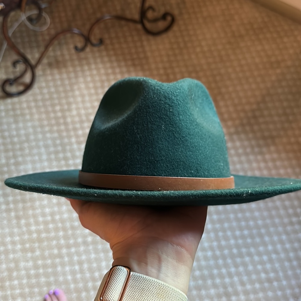 Free people wythe leather band felt hat